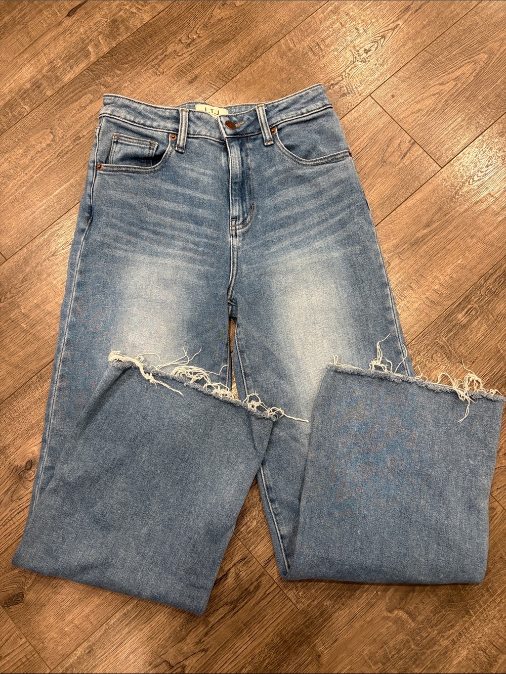 L.T.J High-Rise Light Wash Distressed Women's Jeans